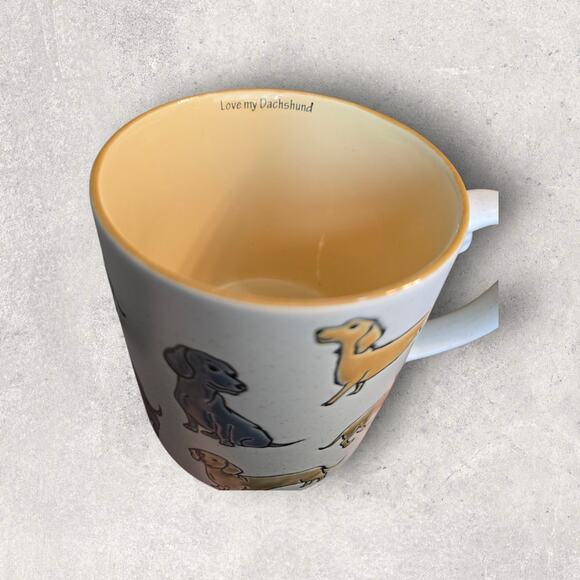 Dachshund Extra LARGE 21OZ cofee Mug - Dog Lover Etched 3D - Picture 4 of 6